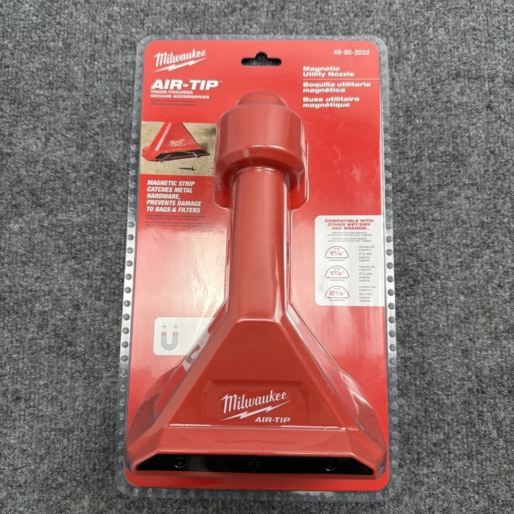 NEW Milwaukee AIR-TIP‎ Magnetic Utility Vacuum Shop Nozzle 49-90-2032